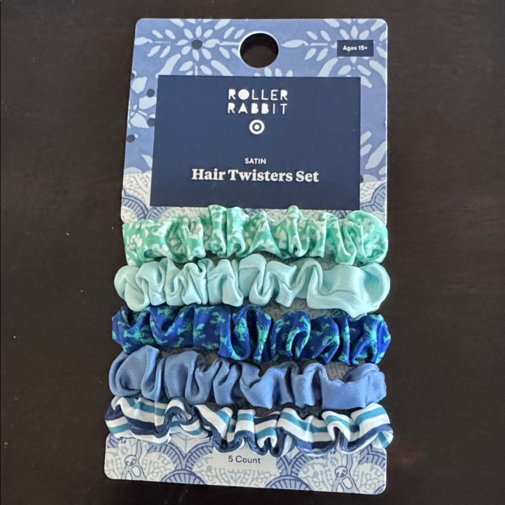NWT Set of 10 Roller Rabbit Fabric Hair Ties - Picture 3 of 3